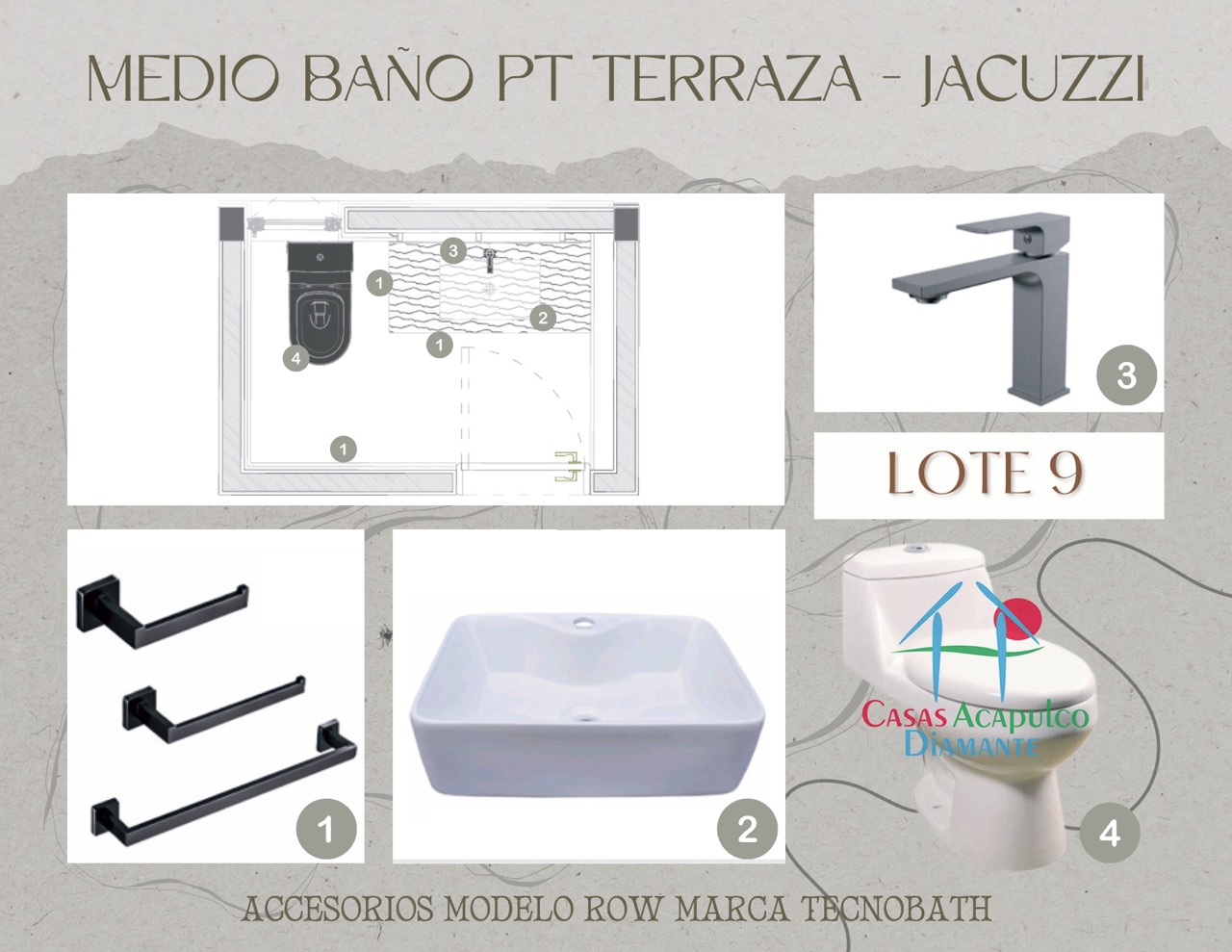 Paradiso Residences Ensueño 9 - Modelo accesorios baños 9